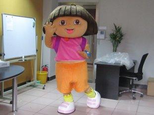 Custom Girl Cartoon Character Dora Mascot Costumes