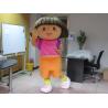 Custom Girl Cartoon Character Dora Mascot Costumes