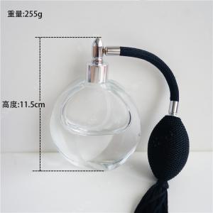 China perfume bottle 50-170ml  recycled glass bottles black blue red pink green cap plastic and metal roll frog supplier