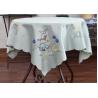 Multiple Colors Dining Table Cloth , Chemical Fiber Embroidery Table Cloth