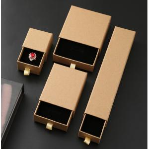 China Small Simple Black 	Jewelry Packaging Box For Earrings supplier