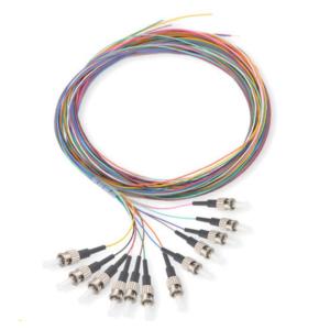 China Conector do PC de OM1 OM2 APC trança da fibra ótica de 12 pacotes supplier