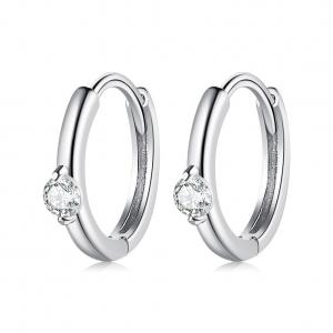 0.08oz 2.3 Gram Sterling Silver Jewelry Earrings Festival Green Hoop Earring ODM