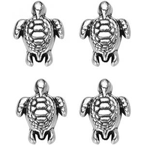 160pcs Antique Lovely Turtle Pendant Silver Bead Charms Fit Original Bracelet 9x7mm