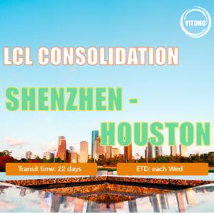 20-25 Days LCL International Shipping From Shenzhen To Houston Competitive Rate