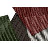 PVD Colored Rigid Metal Mesh Panels, Sunshade Stainless Steel Elogated Mesh