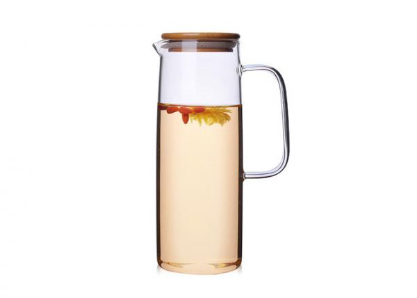 High Borosilicate Heat Resistant Glass Jug Straight Body Pot Cold Water Cup With