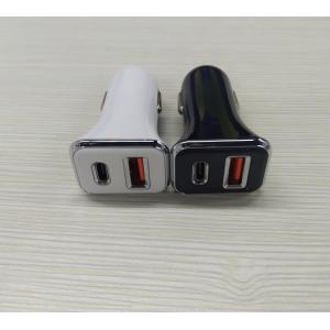 China Mobile Electronic Dual Port Type C USB Car Charger High Output 20W For Iphone supplier