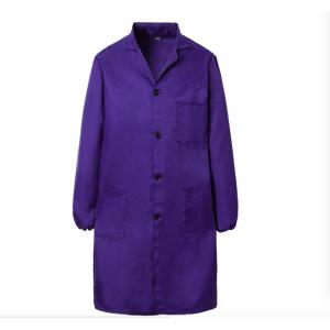 Fashion Style Medical Lab Coats V - Neck Long Sleeve With Excellent Softness