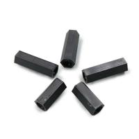China M4/4mm Threaded Male Female Hex Standoffs Black Nylon Partially on sale