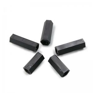 M4/4mm Threaded Male Female Hex Standoffs Black Nylon Partially