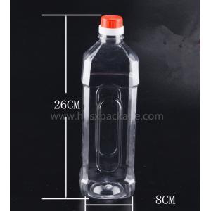 China PET 1000ml empty mineral water bottles with screw caps for drinking supply samples wholesale
