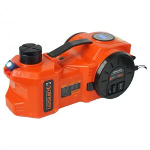 China 5T 12V Electric Hydraulic Car Jack With Digital Meter Double Cylinder Air Pump supplier