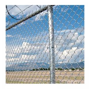 China Garden Fencing PVC Black Coated Chain Link Fence Panel made of Low Carbon Steel Wire supplier