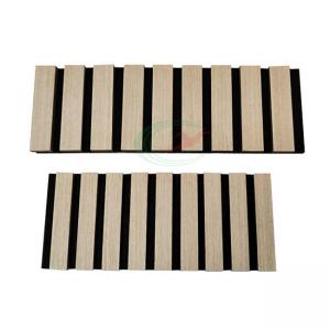 Nontoxic Fireproof Acoustic Wood Wall Panels , Eco Friendly MDF Slat Board