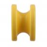 China 12kv plastic donut insulator 10mm nail round corner yellow bobbin Electric Fence insulator With Weight 12.8g wholesale