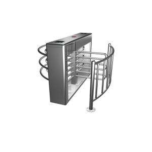 Access Control Half Height Turnstile SS304 Cabinet 90 Degree Rotating Bi Directional