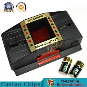China Plastic Playing Card Shuffler Manual Operation Of Battery  Texas Poker Table Casino Accessories supplier