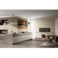China Customized Luxury Modern Beige Color Kitchen Cabinets Whole Kitchen Design on sale