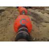 China Floatador de PE lleno de espuma de PU de alta densidad amarillo/naranja para dragado de tuberías de 700 mm de longitud wholesale