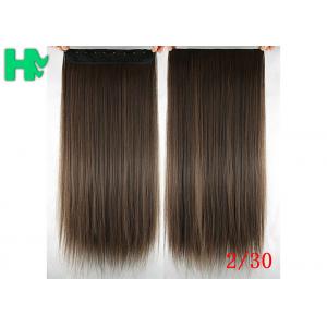 Long Silky straight Synthetic Hair Extensions Double Drawn Strong Hair Weaving