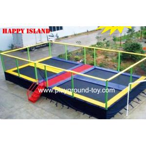 Trampolines With Enclosures Funny Big Safest Trampolines For Kids Toddlers In Amusement Park