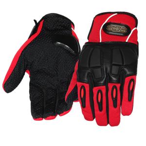 China Women Motorcycle Gloves Sport Racing Leather Riding Gloves With Reflective Stripe supplier