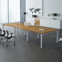 China 6 Person Office Conference Table D1200mm Meeting Room Rectangular on sale