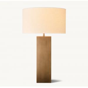 Solid Brass Base 60W E26 Bedroom Table Lamps For Nightstands