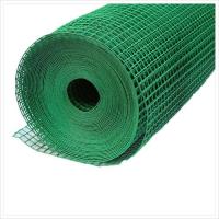 China Green PVC Welded Wire Mesh Rolls 1/2 2''X2'' Weld Mesh Wire Netting on sale