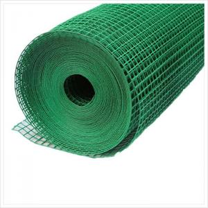 Green PVC Welded Wire Mesh Rolls 1/2" 2''X2'' Weld Mesh Wire Netting