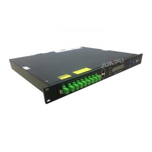 China 8 Port 1550 Catv Edfa Fiber Optic Amplifier 19dbm 2 Power Supply 1U Rack supplier