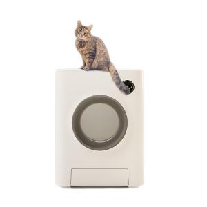 China Plastic ABS Self Cleaning Cat Litter Box With App Integration Wifi Touch Control supplier