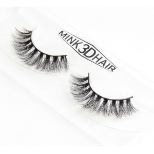China Professional Natural Fake Eyelashes , 3D Mink False Eyelashes For Dairly Makeup supplier