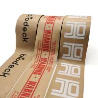 China Recyclable Water Activated Printed Gummed Kraft Paper Tape on sale