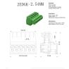 China 2.54mm Pitch PCB Screw Terminal Blocks Plug + Pin Header 125V 4Amp wholesale