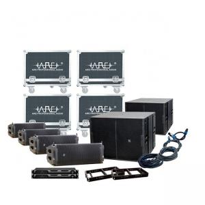 ARE AUDIO dual 10 inch passive outdoor line array speaker system with DSP control