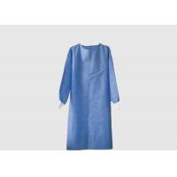 China Long Sleeves Disposable Surgical Gown SMS Material High Durability Round Neck Design on sale