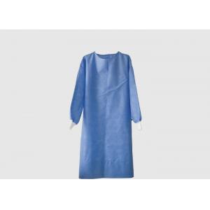 China Long Sleeves Disposable Surgical Gown SMS Material High Durability Round Neck Design supplier