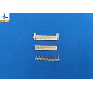 China 1.0mm pitch FI-X gold-flash crimp terminals with phosphor bronze material for AWG30# to 34# supplier