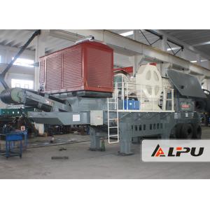 Wheel Type Mobile Crushing Plant and Screening Station , Potable Jaw Crusher in Quarry