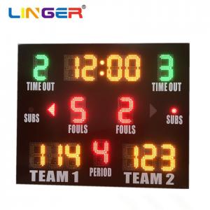 China DIP Led Electronic Indoor Outdoor Basketball Scoreboard No Dazzling supplier