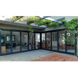 Powder Coating Aluminum Folding Doors 1.0mm-2.0mm Inward / Outward Opening