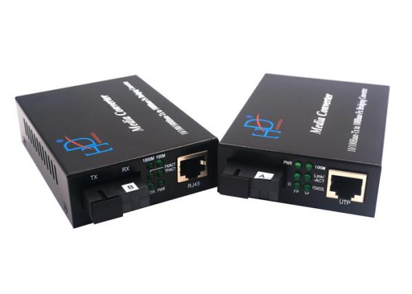 1 Port Gigabit Sfp Media Converter , Gigabit Fiber Media Converter C 5V2A