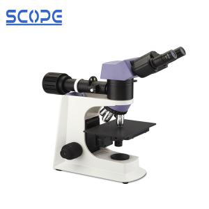 China 10X-18mm Eyepiece Upright Metallurgical Microscope Reflecting Halogen Illumination supplier