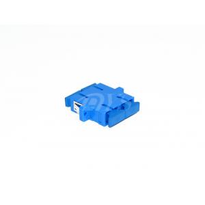 SC/UPC Singlemode Duplex Blue Fiber Optic Adapter With Shutter For Cable TV Network