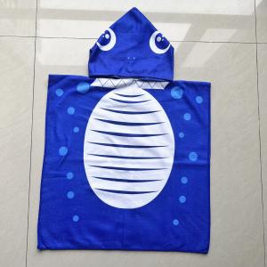 China Summer Hot Sell Microfiber Poncho Kids Wholesale Kid Hooded Surf Poncho Beach Towel supplier