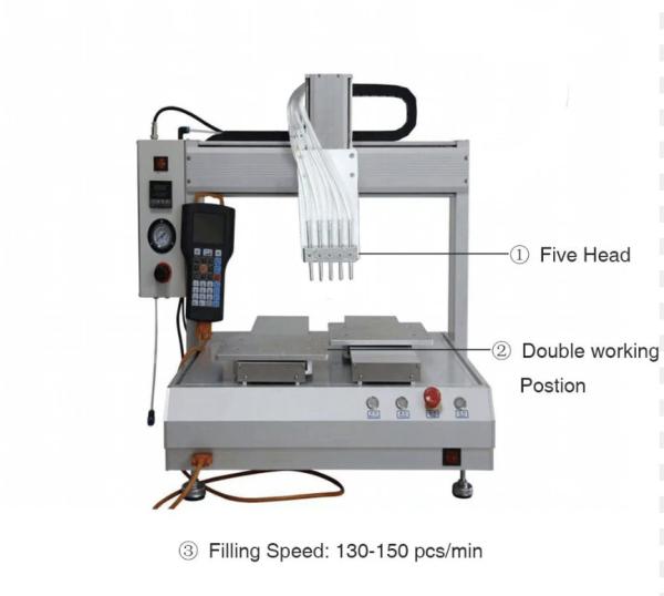 PLC Control Automatic Filling Machines Glue Automated Potting Machine Fast