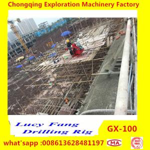 China China Cheapest Portable Skid Mounted GX-100 Anchor or Micropile Hole Drilling Rig supplier