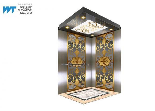 Stainless Steel Cabin Luxury Passenger Elevator For High End Commercial